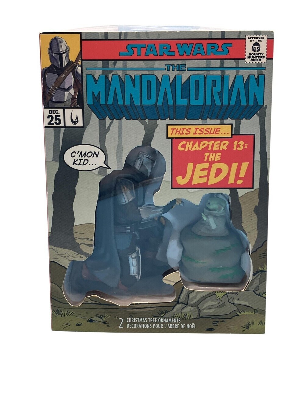 Hallmark Star Wars Mandalorian Grogu Din Djarin Christmas Ornaments Set Of 2